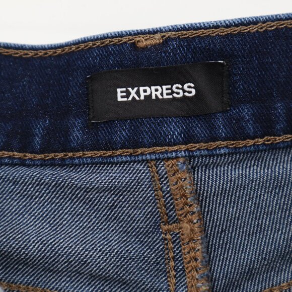 Express Straight Ankle High Rise Jeans Womens 2R Blue Elevated Basic Capsule - Picture 5 of 16
